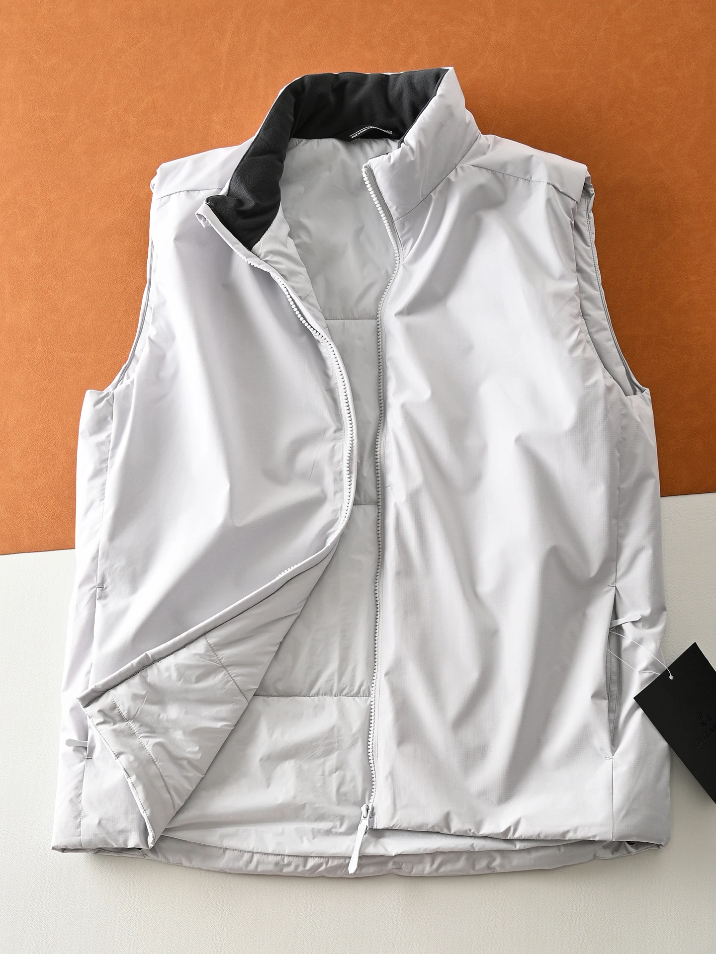 

Мужской легкий утепленный хлопковый жилет для активного отдыха с воротником-стойкой, ветрозащитный, теплый, модный, повседневный, зимний, на молнии, из чистого хлопка