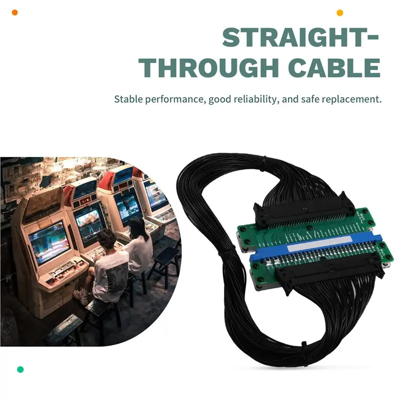A42T-JAMMA Extension Cable(Cbox For Arcade Frame, For Arcade Board, Supergun Compatible) Straight-Through Design