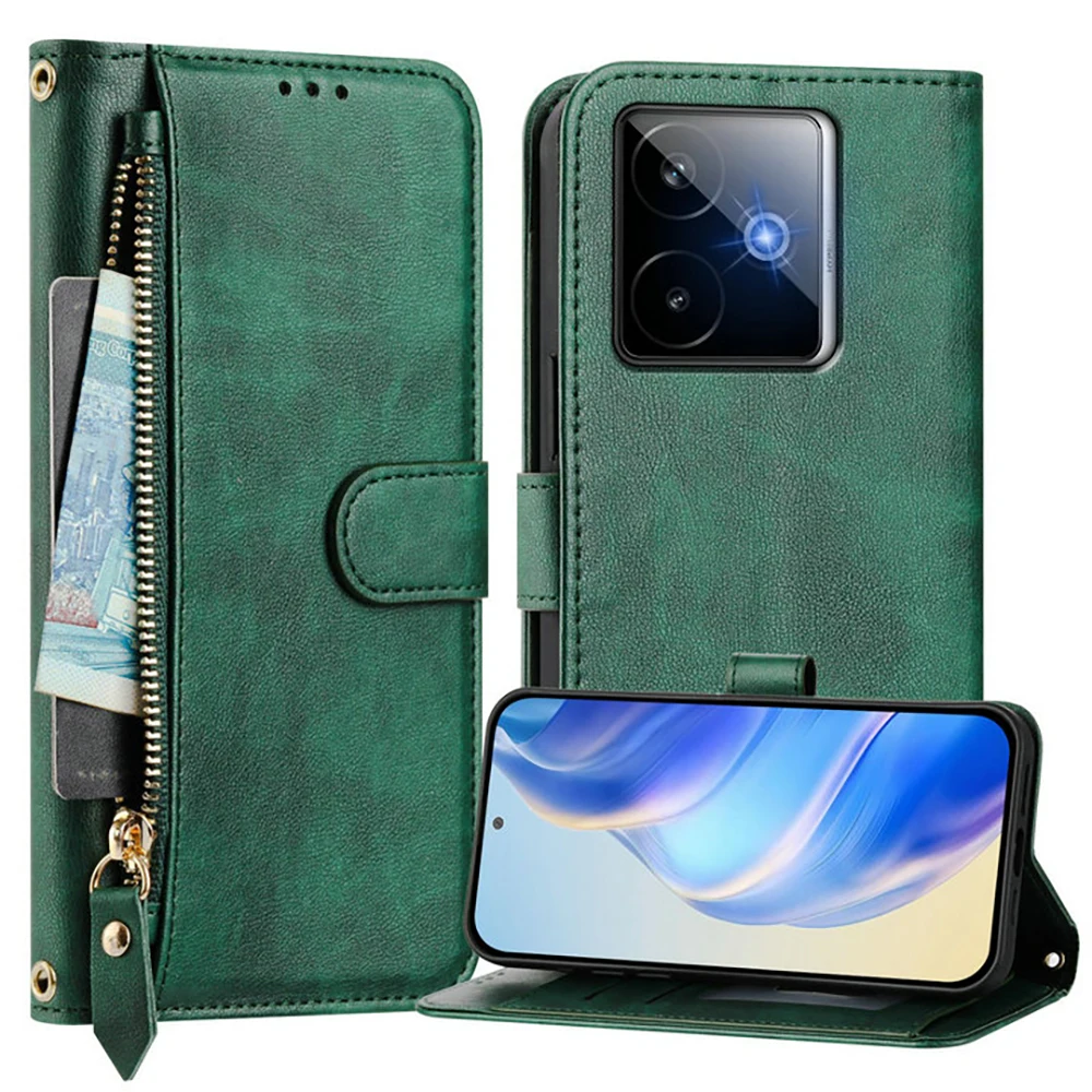 ل Realme GT 7T 7 T 5G Crossbody سستة محفظة جلدية الحال بالنسبة ممن لهم Realme GT7 برو سباق غطاء فاخر Realmi Neo7 Funda