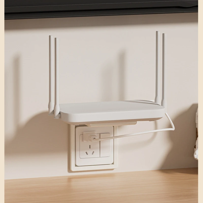 1/2 قطعة رف تخزين مقبس المنزل، حمام قابل للفصل، غرفة المعيشة، غطاء حماية مقبس غرفة النوم، صندوق فك التشفير الصغير لجهاز العرض