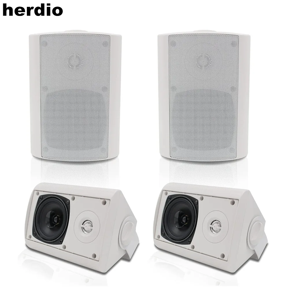 

Herdio 400 Watts Outdoor Speakers Bluetooth 4 Inches with Superior Stereo Dome Tweeter Indoor- Outdoor Patio Waterproof