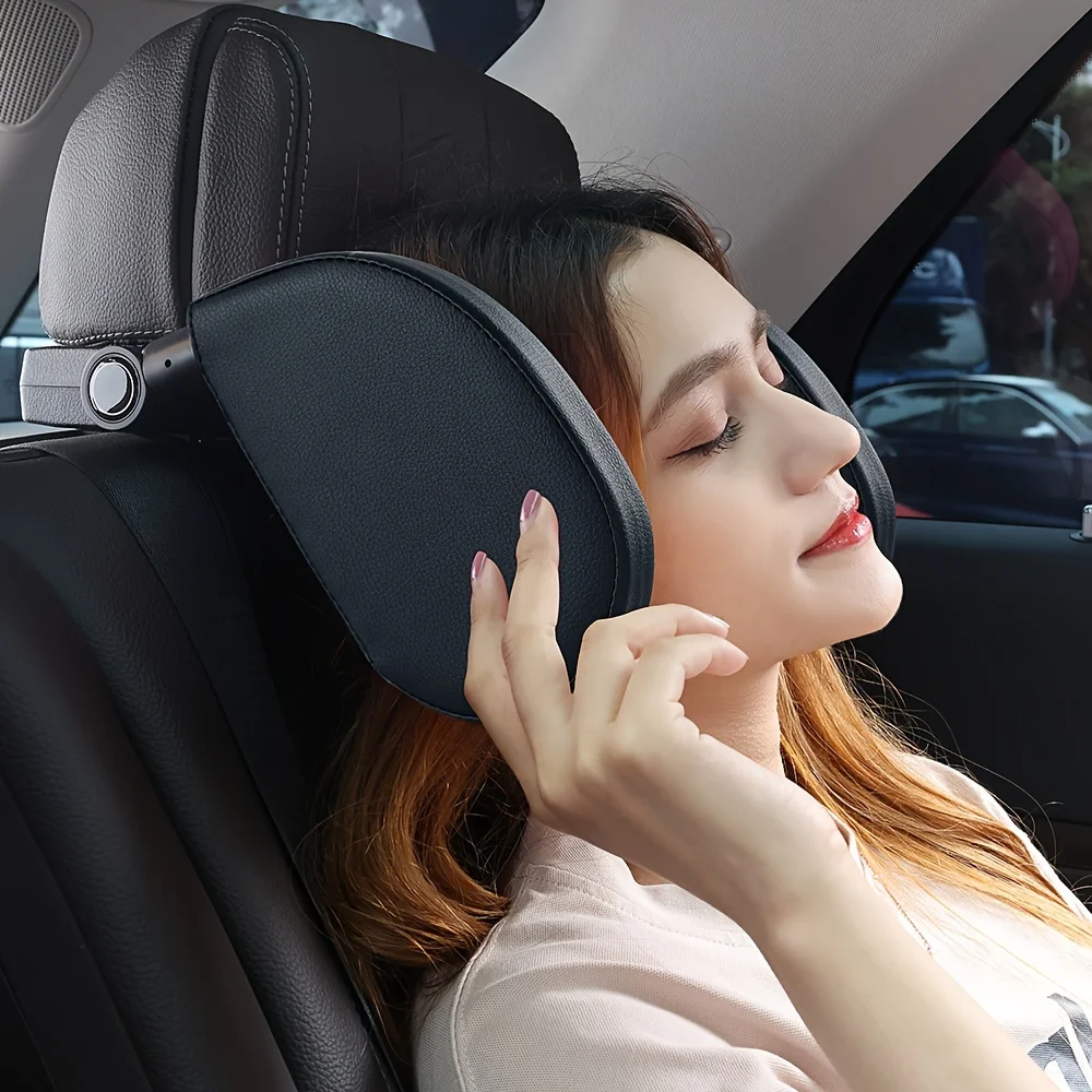 Car Thickened Memory Foam Road Pal Headrest, Neck Support Pillow, 180° Adjustable Car Headrest, U-shaped Design