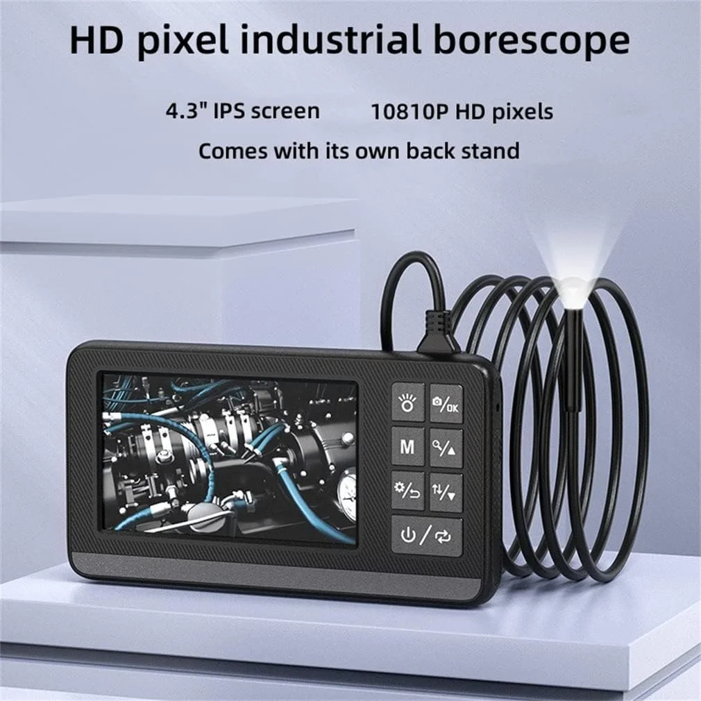 

3.9/5.5/8mm 4.3in 1080P IP67 Single Dual Lens Endoscope For Cars Inspection Tools Automotive Endoscopy Boroscope Camera Device