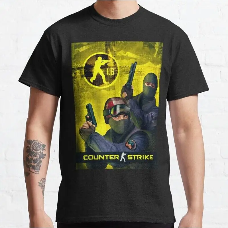 

Counter Strike 1 6 Cover Art Classic T shirt S 5XL