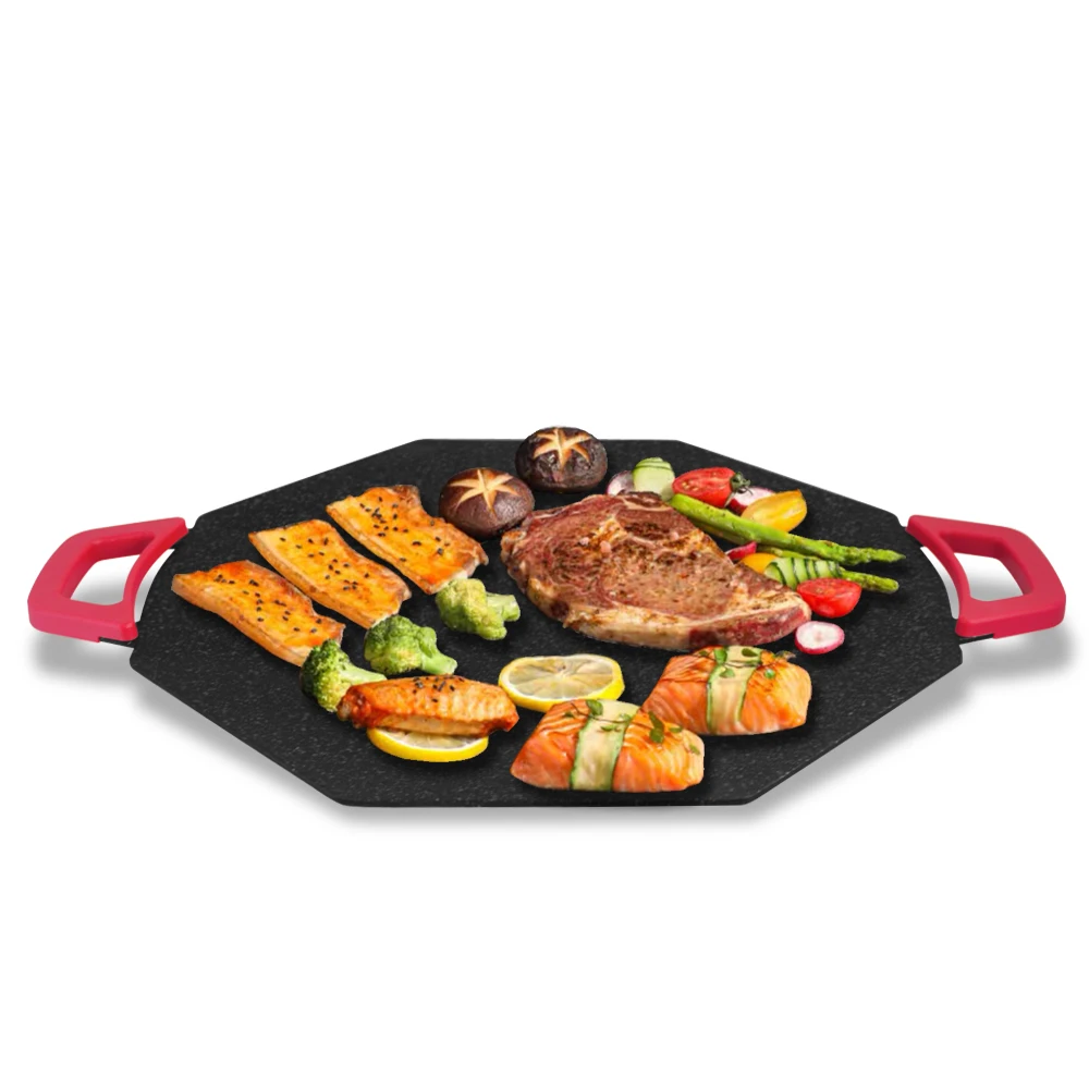 

Multi-Function New Custom Kitchen Nonstick Flat Baking Plate Electric Hot Fry Griddle Temperature Control Outdoor Household