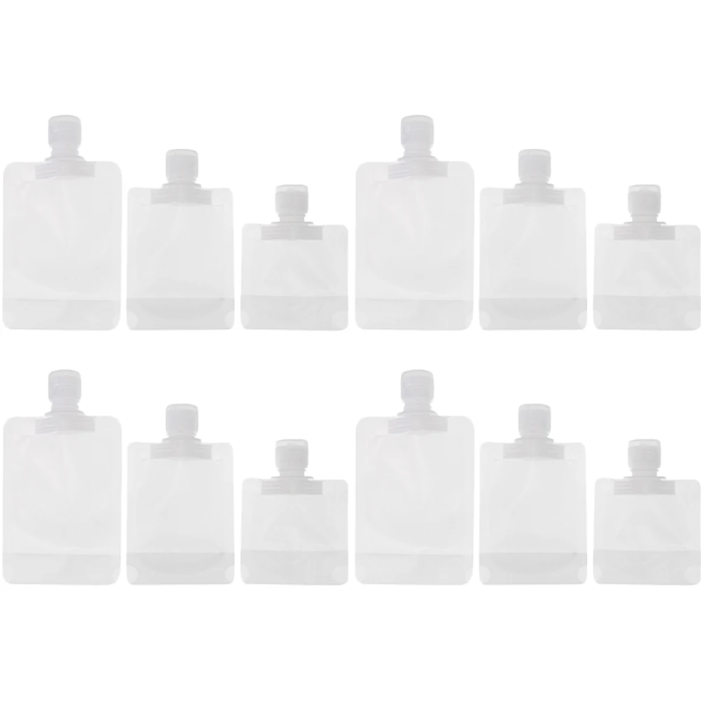 

12 Pcs Packaging Bag Travel Lotion Container Toiletries Pe Containers Refillable Squeeze Portable Reusable Multi