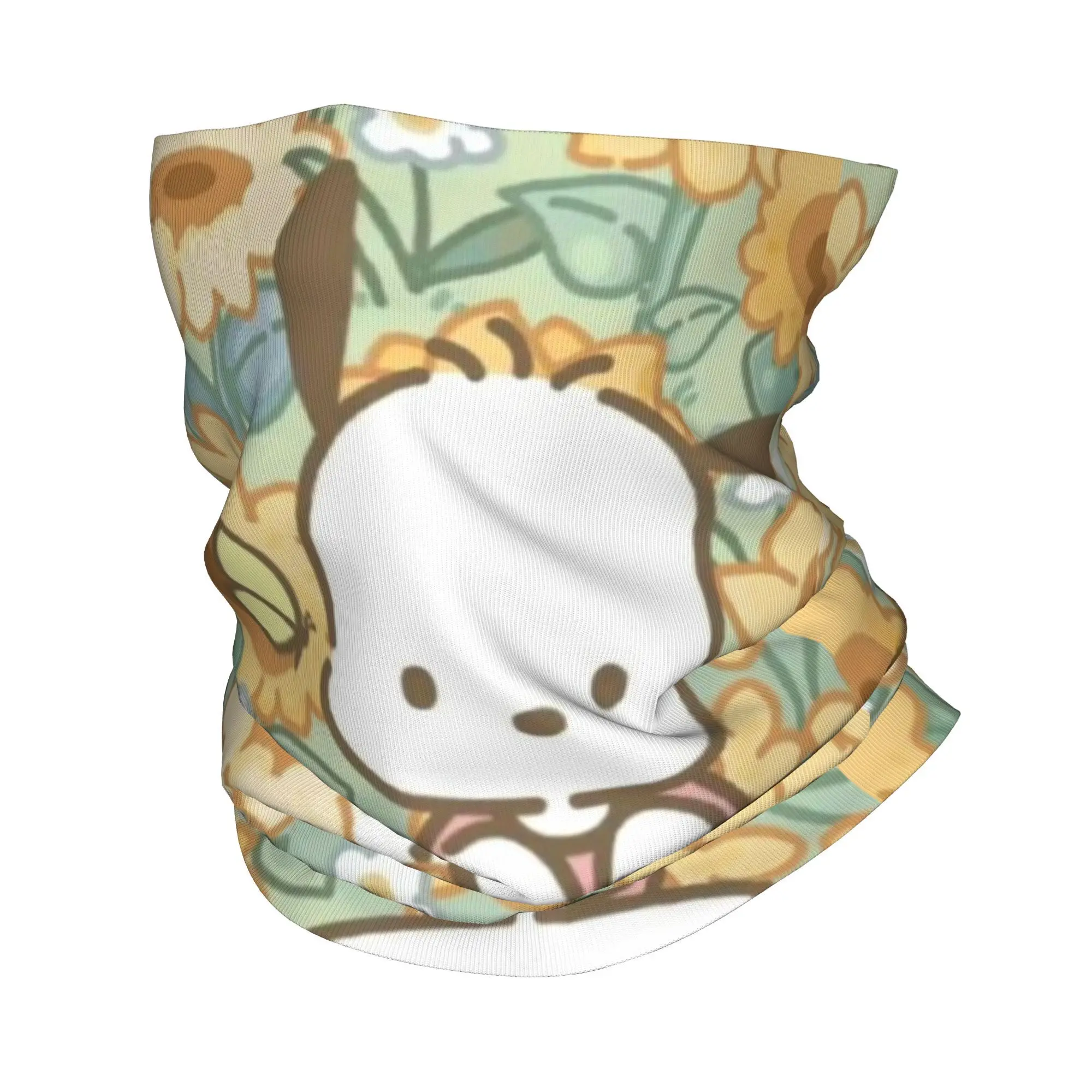 커스텀 포차코 귀여운 애니메이션 반다나 겨울 넥워머 남성용 방풍 랩 페이스 스카프 스키용 귀여운 만화 게이터 헤드밴드