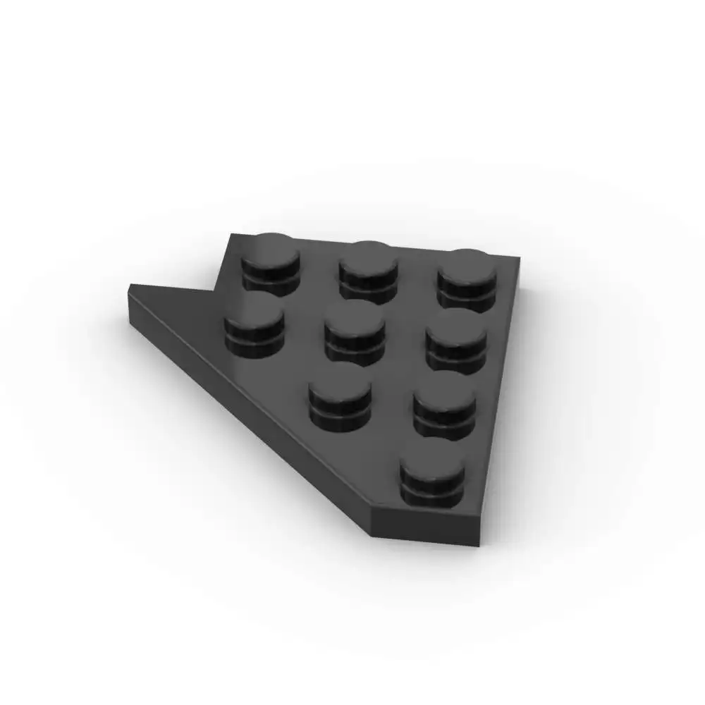 MOC 10PCS Part Bricks 3935 Stitching Plate 4x4 Wedge Wing Plate Building Blocks Kit Right Board Particle DIY Toys Children Gift