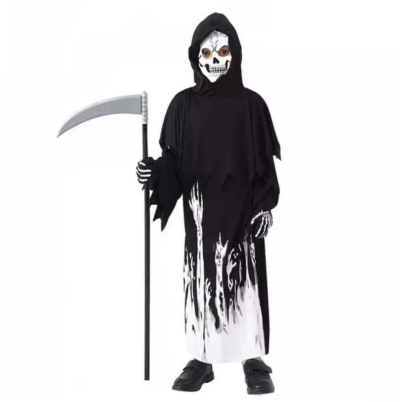 Halloween Spookkostuum Lichtgevend Nachtelijk Cosplay Sile Spookkostuum Traditioneel Chinees kostuum voor dames Stadiumkleding