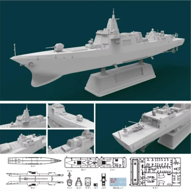Flyhawk kunststof geassembleerde scheepsmodelset HTP7001 PLAN Type 055 Destroyer Nanchang 1/700