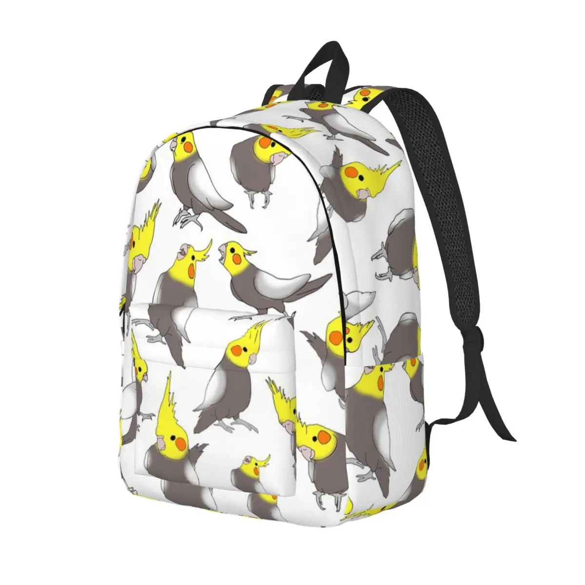 Cockatiel Doodle Pattern Student Backpack School Bag Hiking Travel Daypack for Boys Girls Fashion Bookbag Shoulder Bags