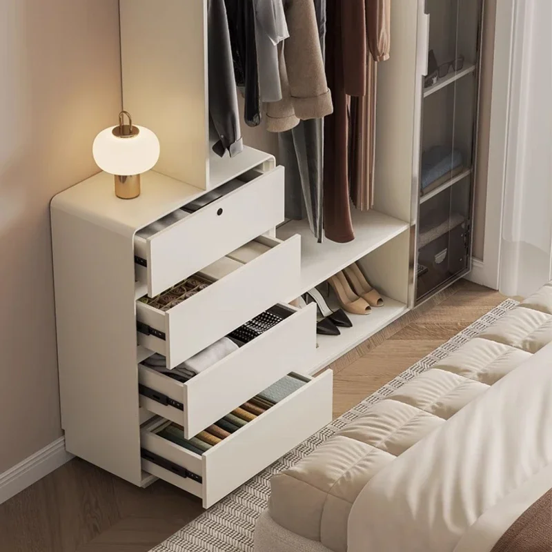 

Нагрудник для спальни, вешалка для пальто, встроенная на стену, шкаф для хранения на конце кровати, многофункциональное полноразмерное зеркало,