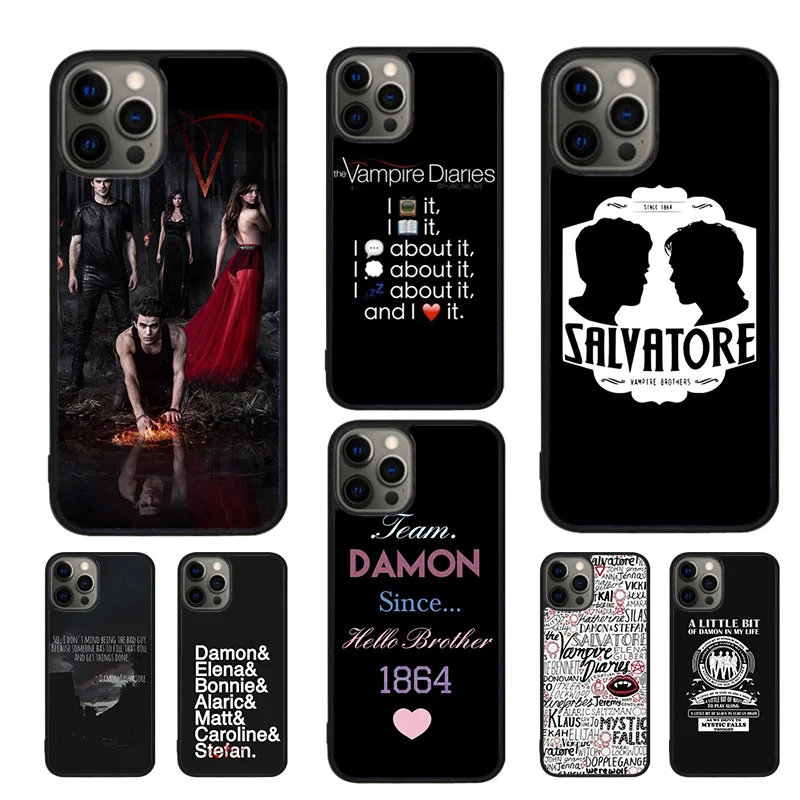 A little bit of Damon Vampire Diaries Mobile Phone Case For iPhone SE2020 15 16 13 14 12 11 Pro Max Coque For Apple 7 8 Plus XS