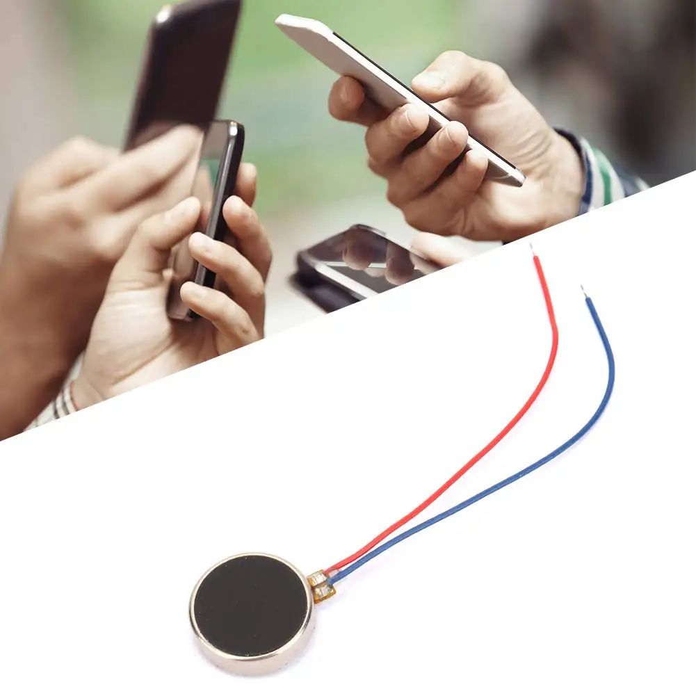 Mini motores de vibración de 10mm x 3mm, DC 3V, 12000rpm, botón plano tipo moneda, Micro DC, Motor vibratorio para buscapersonas de teléfono móvil T