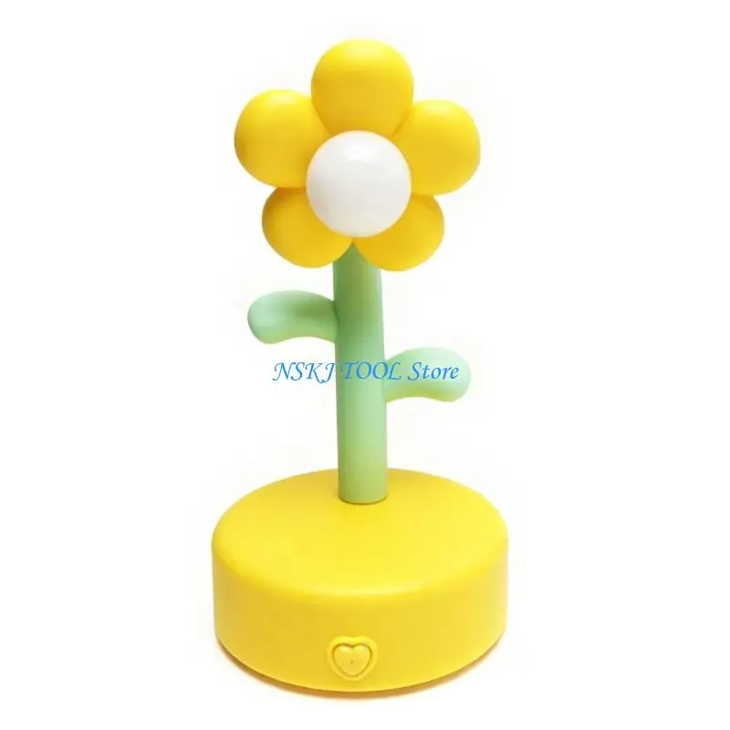 L8RC Creative Flower Table Light Desk Lamp Home Decoration for Party Dorm Gift