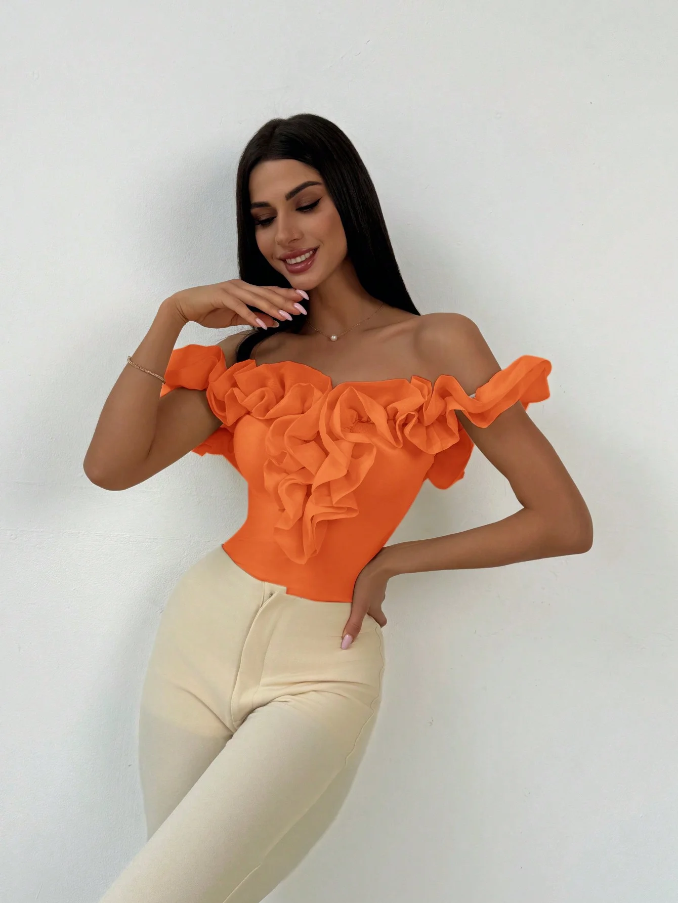 جديد الربيع / الصيف السيدات موسم الزفاف أنيقة تخفيف المواعدة عطلة شبكة سطر واحد الكتف التخسيس نيسيي