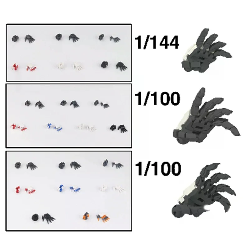 1 Para Figur Akcji Budowlanych z Ruchomymi Rękami DIY Akcesoria Zestaw Ruchomych Rąk 3.0 MG 1/100 1/144 Astray Red Frame Sazabi Ver.ka Model