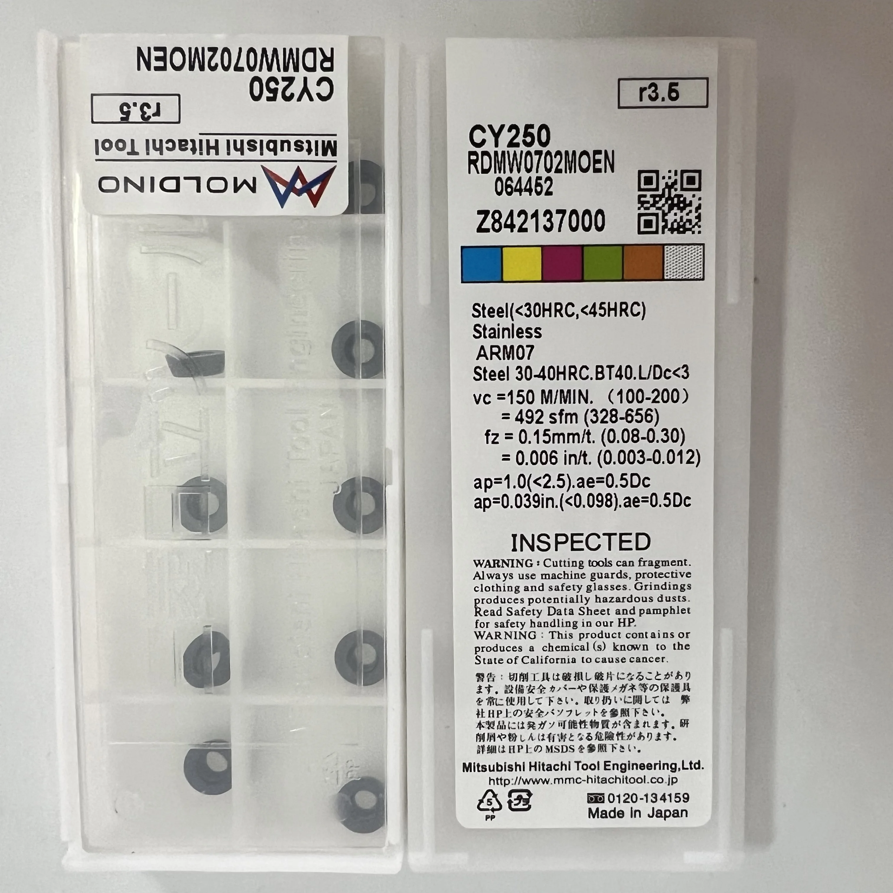 Originele Rdmw0501moen Cy250 Cnc Blade Rdmw0702moen Cy250