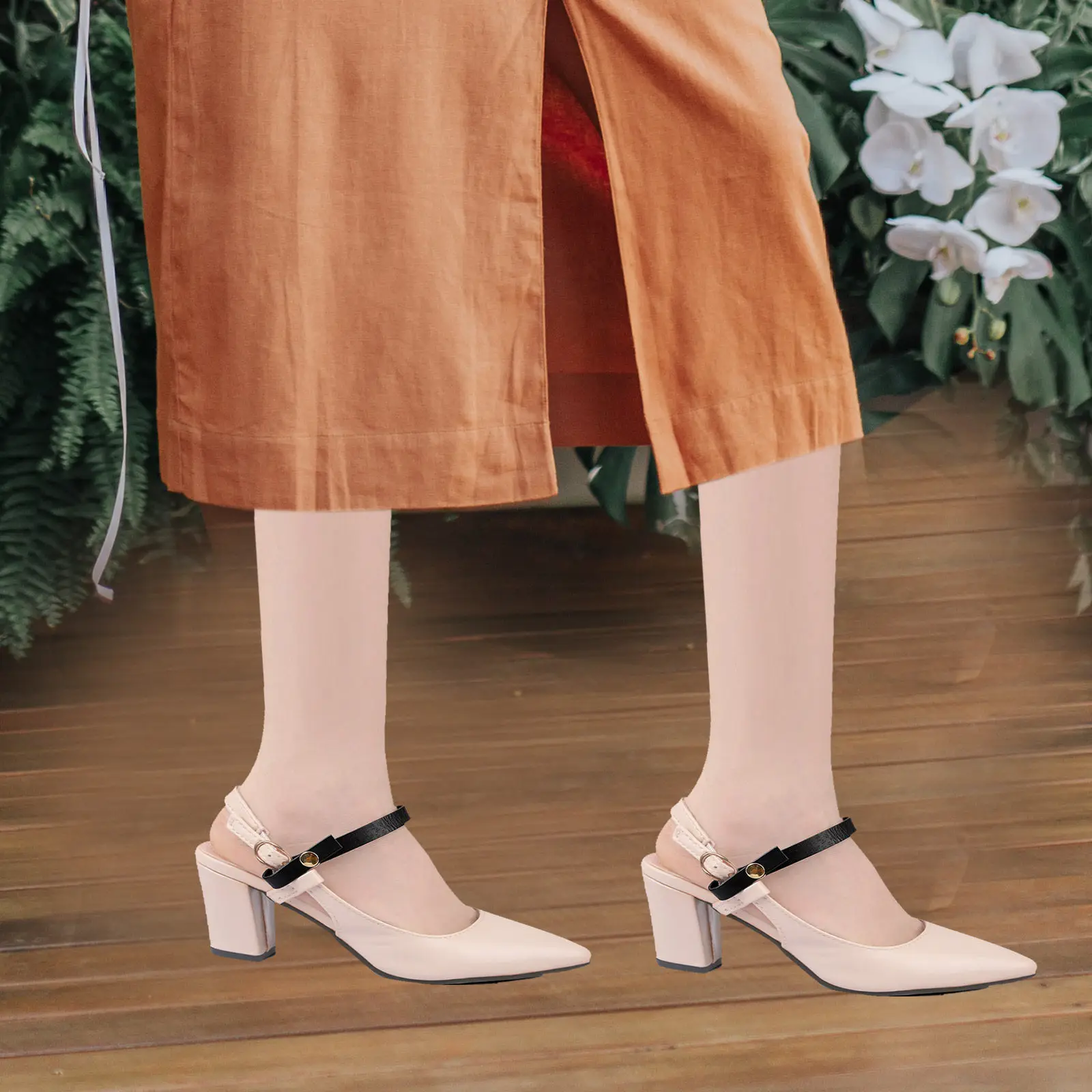 1Pair Adjustable Heel Straps for High Heels Snap Button Shoe Straps Women PU Ankle Strap for Loose Shoes Anti-