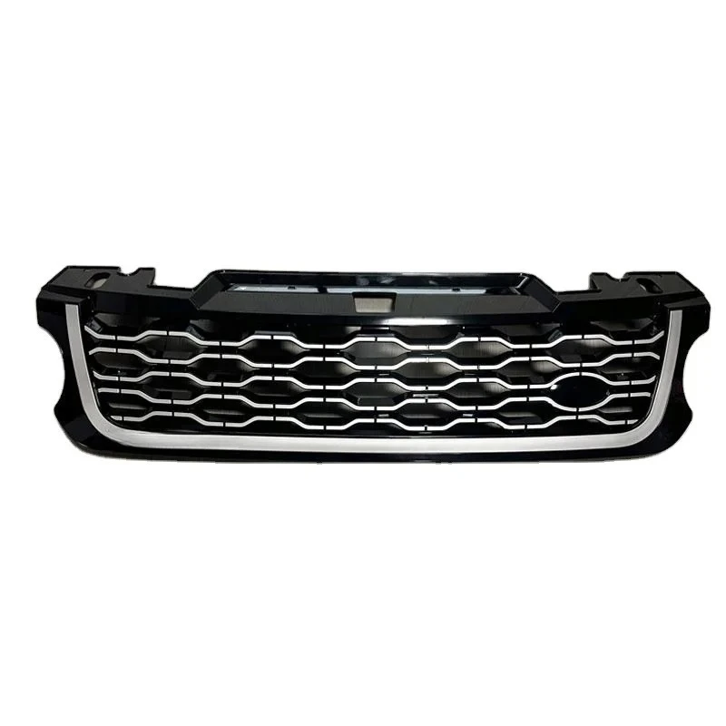 Black Silver Grille for Range Rover Sport 2014-2017 Front Bumper Auto