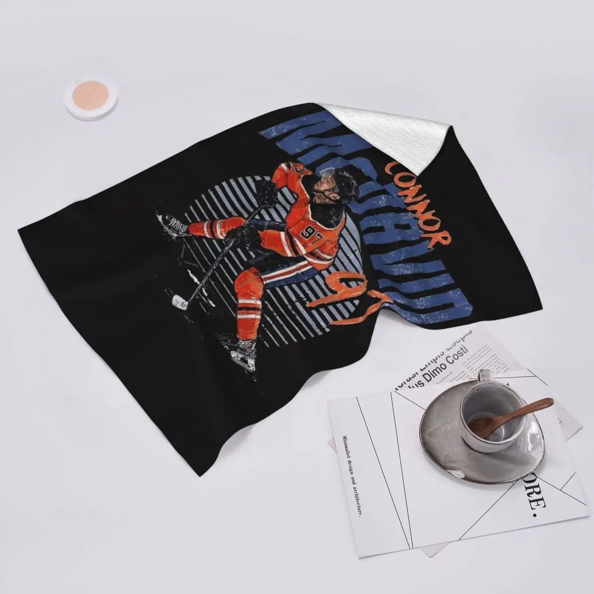 Custom Connor McDavid 97 For Edmonton Oilers Fans Soft Face Towel Quick Dry Pool Bath Cotton Towels Absorbent