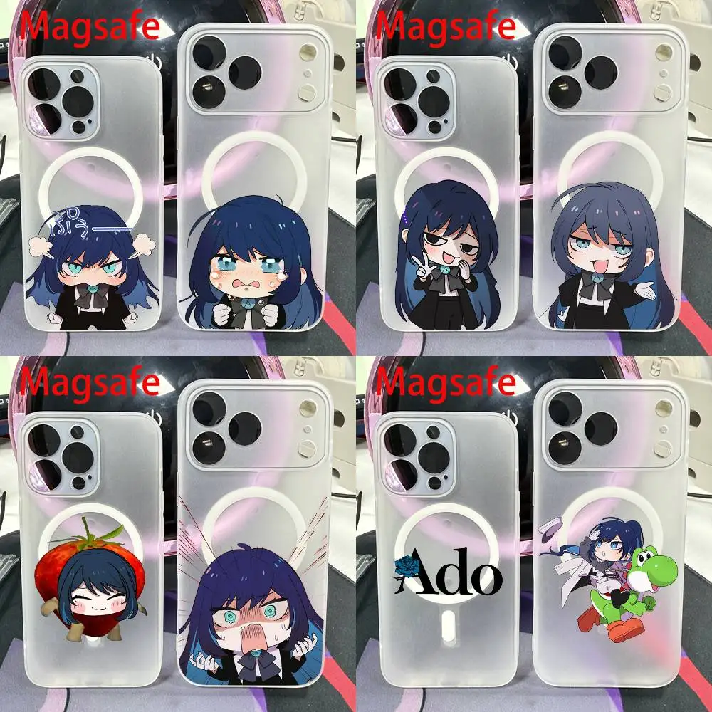 

A-Ado Kyogen Phone Case For iPhone 14,16,15,11,13,17,12,Air,Mini,Plus,E,Pro,Max Magnetic Magsafe Frosted Cover