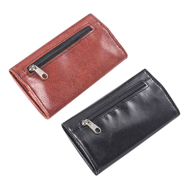 Retro PU Leather Tobacco Pouch Case Bag Cigarette Smoking Paper Tips Holder Wallet Bags Rolling Tool