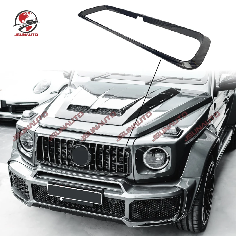 

2019-2024 Dry Carbon G800 Style Front Grill Frame for W464 Mercedes G63 G500 Upgrade Carbon Fiber Grille Cover Part