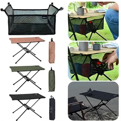 Foldable Camping Table-Aluminum Lightweight Folding Table Compact Roll Up Tables Collapsible Table for Fishing Picnic BBQ