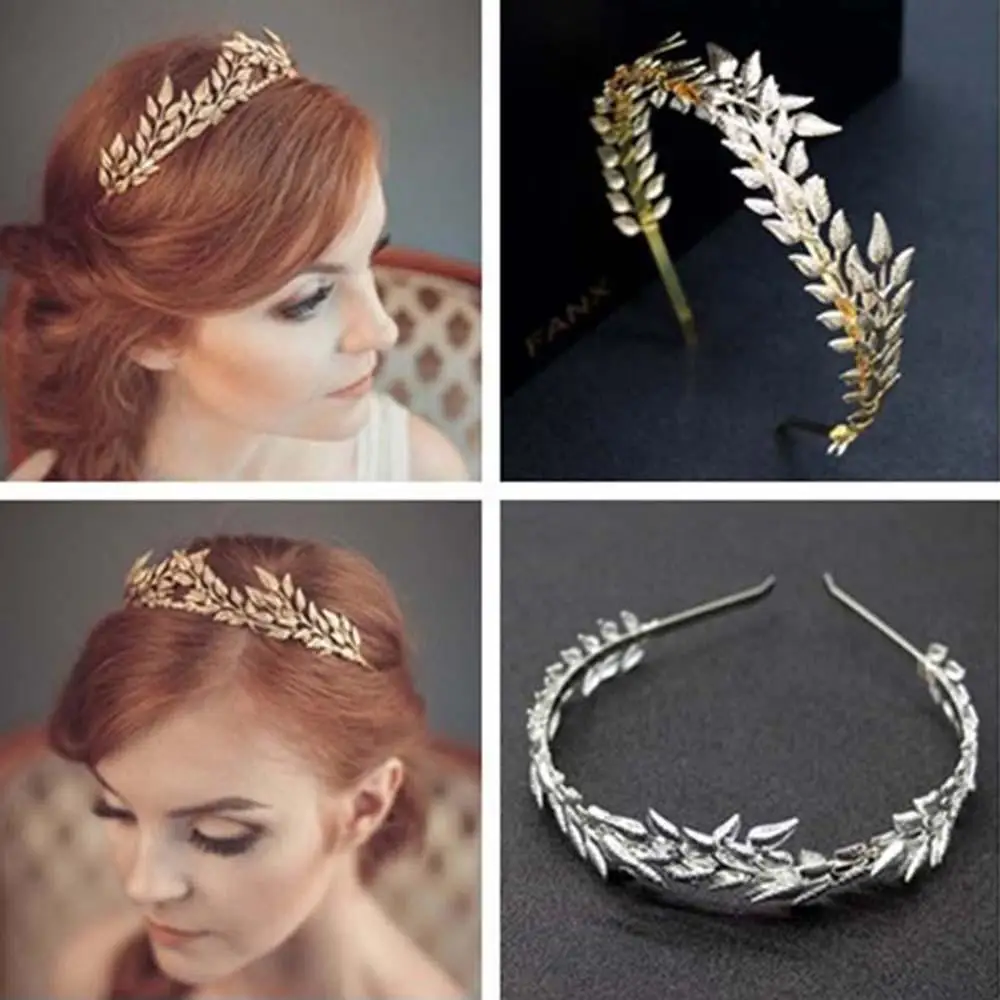 Hair accessories Hair Combs Bridesmaid Headwear Bride Headbands Leaves Hair Bands Metal Gold Leaf Wedding Hair Crown