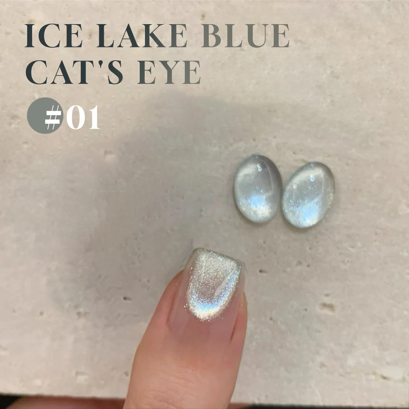 MIANEL 12ML Ice Lake Blue Cat Eye Gel Smalto per unghie 8 colori Acqua Luce Perle di vetro Smalto per unghie Nail Art Usa unghie blu