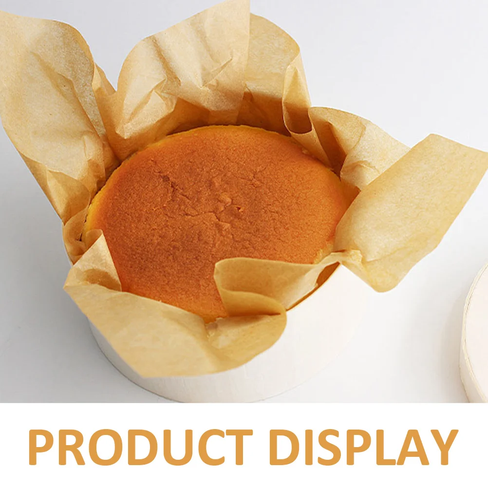 

2pcs Cake Box Poplar Material Food Grade Wedding Birthday Party Holder Case Packaging Dessert Container