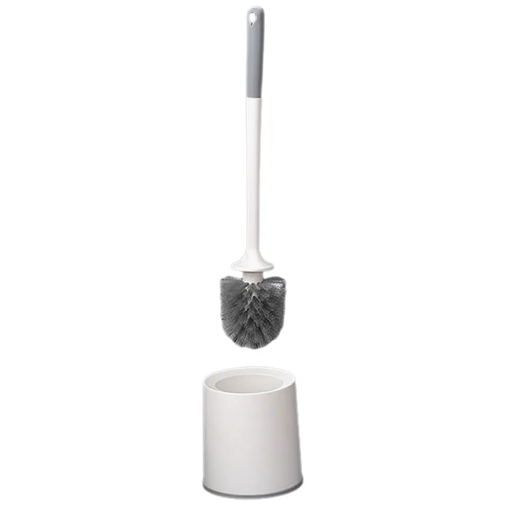 

Toilet Brush Set Soft Bristles Ergonomic Handle Holder Bathroom Dorm Home Cleaning Tool Scrub Brush Closestool Cleaner