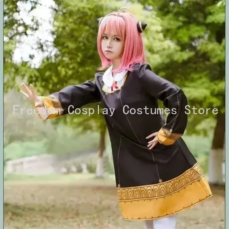 أنيمي أنيا مزور تأثيري أنيمي جاسوس X الأسرة أنيا مزور تأثيري ازياء الأطفال هالوين أنيا تأثيري موحدة شعر مستعار عيد الميلاد