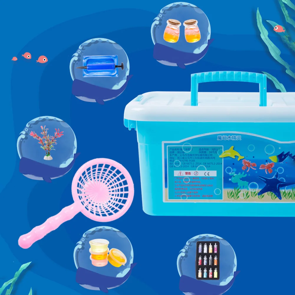 مجموعة ألعاب قزم الماء السحري، مجموعة ألعاب مائية سحرية إبداعية، مجموعة قزم مائية، هدايا عيد الميلاد للأطفال، هدايا الحفلات