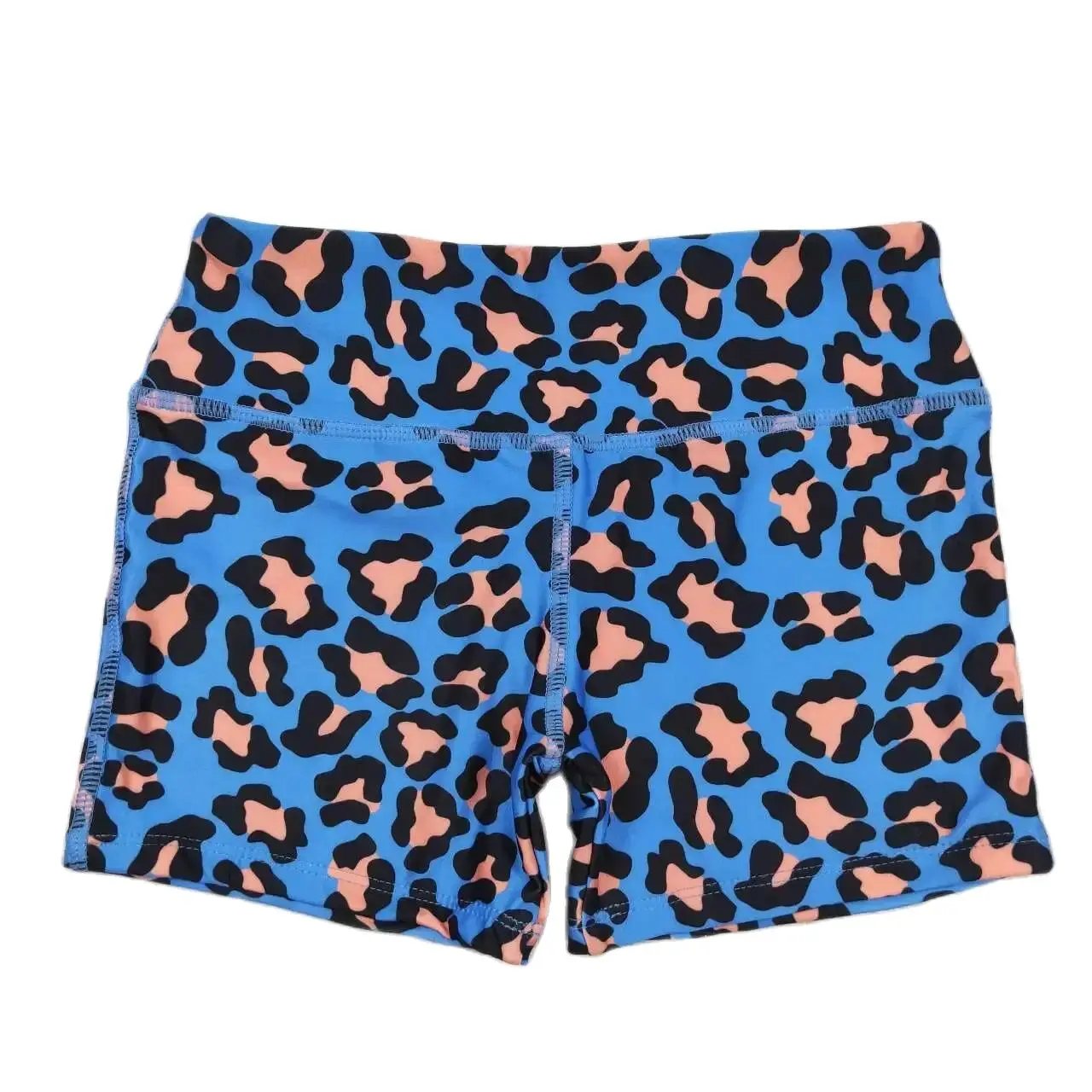 

SS0214 Fashionable, Good-Looking With Durable Girls Shorts Blue And Orange Leopard Print With Children Clothes