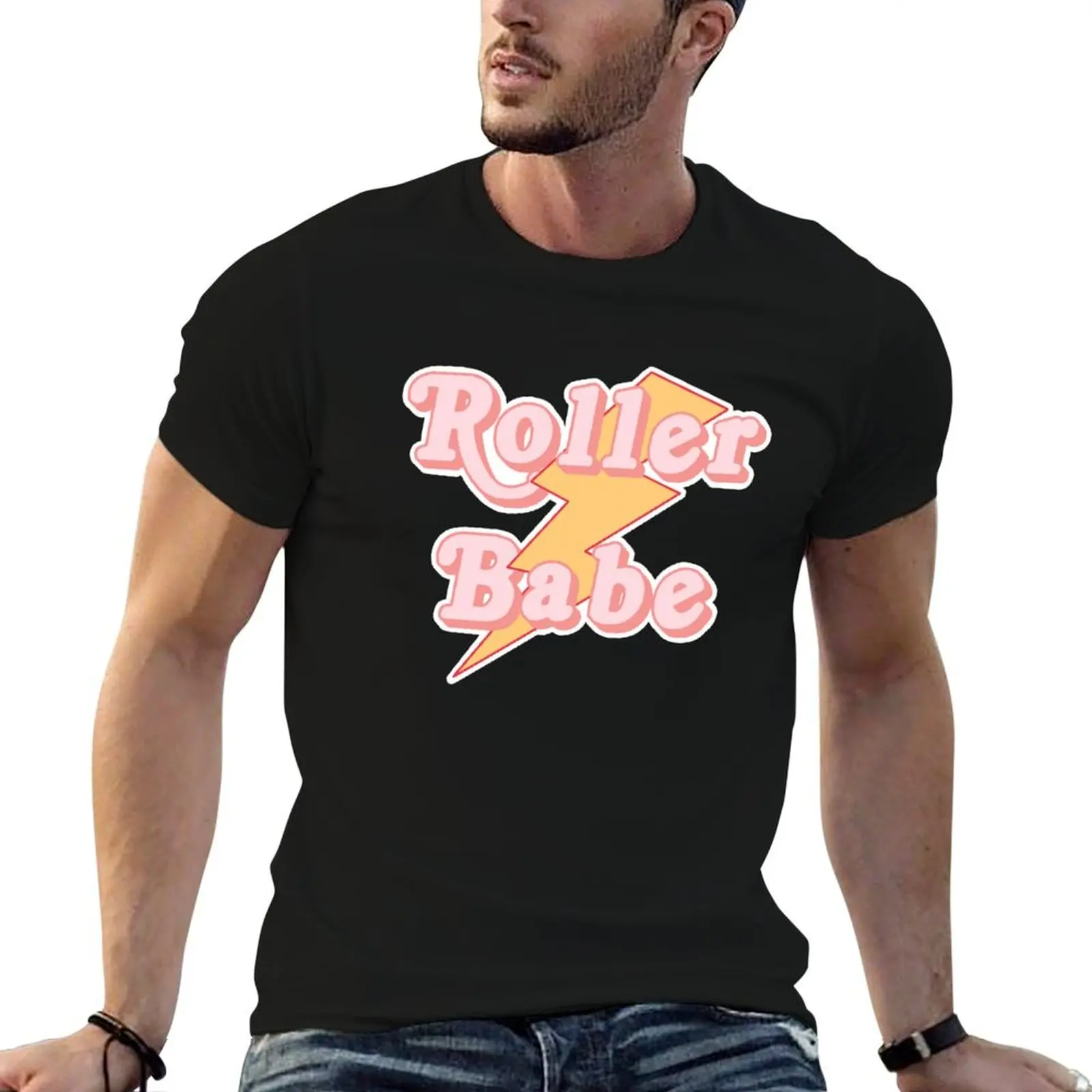 Roller Babe Lightning Bolt T-Shirt Quick Dry Sports Short Sleeve Tee