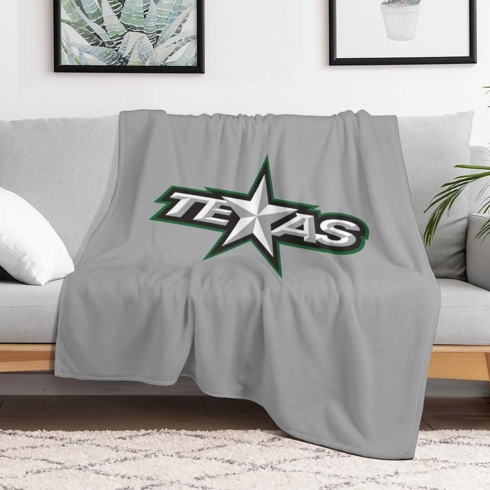 Texas Stars Throw Blanket Cozy Sofa Blanket for TV Watching Napping