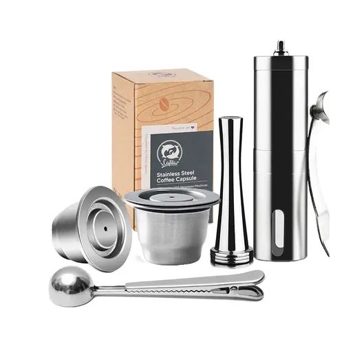 Reusable Nespresso Coffee Capsules Cup Stainless steel Refillable Coffee Capsule Refilling Filter Coffeeware - Image 24