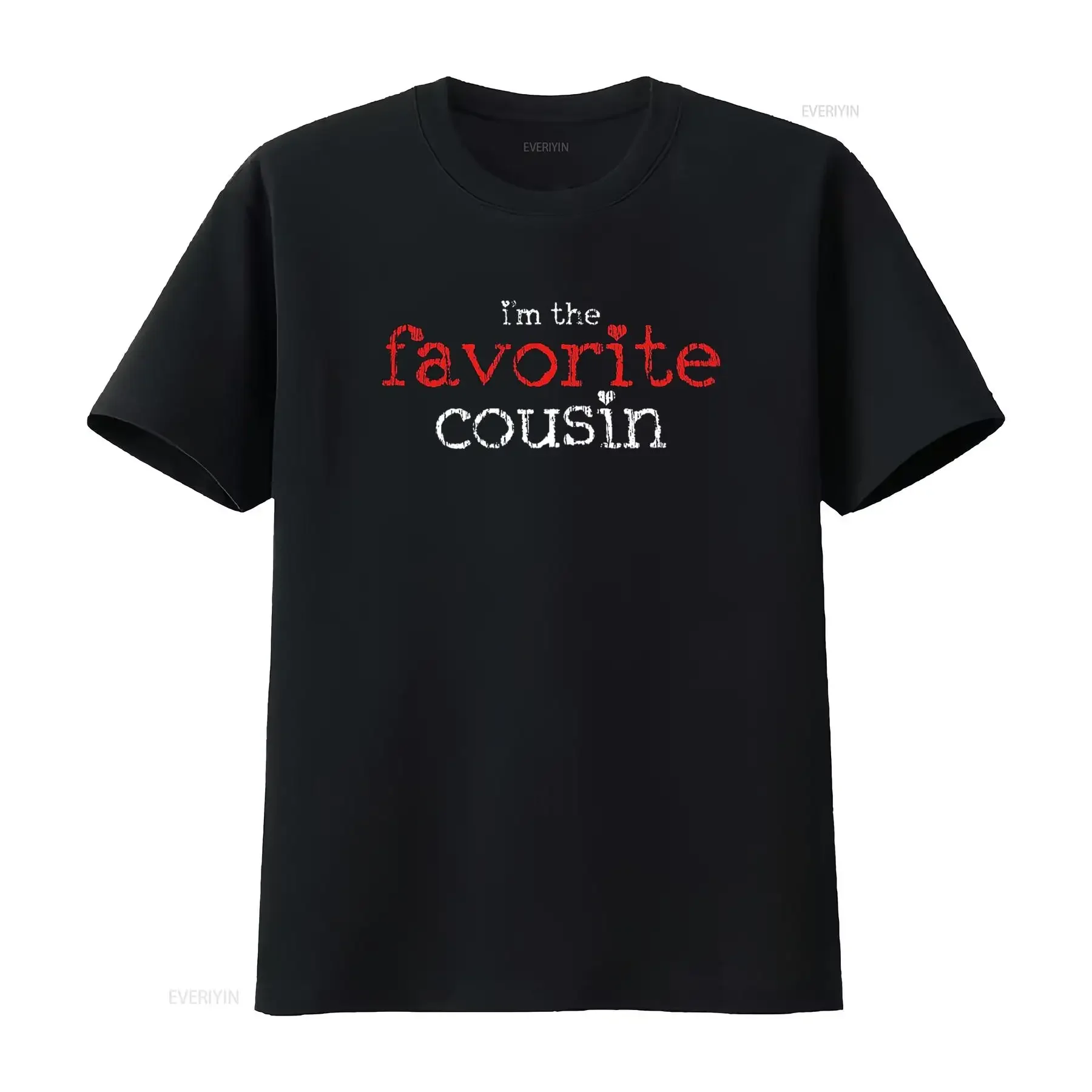 

Cousin Favorite Family Birthday T Shirt vintage Washed Soft fashion Slightly Breathable designer clothes Versatile
