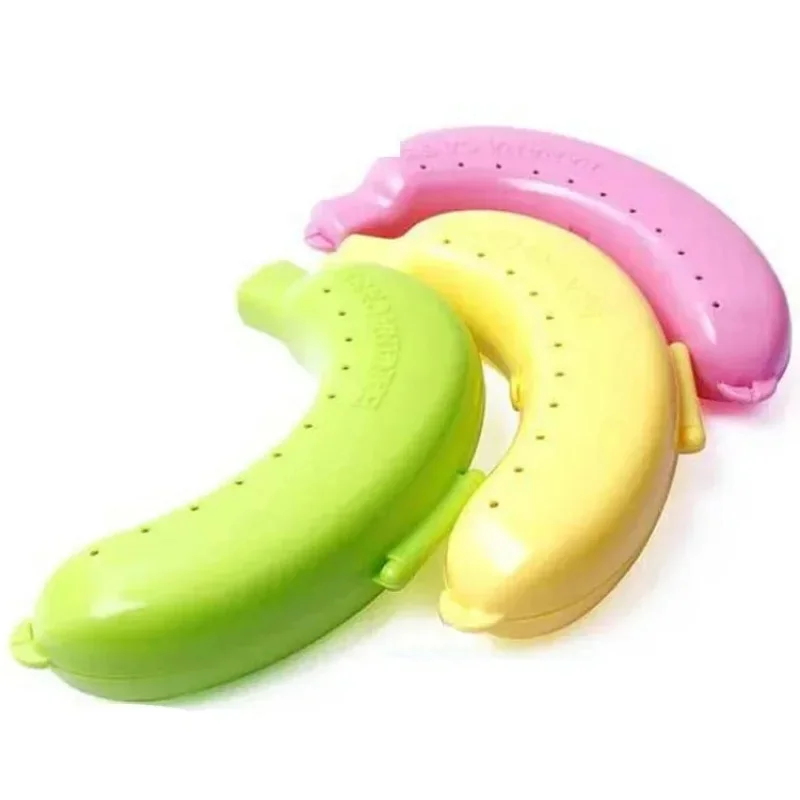 1-3Pcs Banana Storage Box For Outdoor Travel Cute Banana Case Protector Box Container Trip Outdoor Lunch Fruit Storage Box