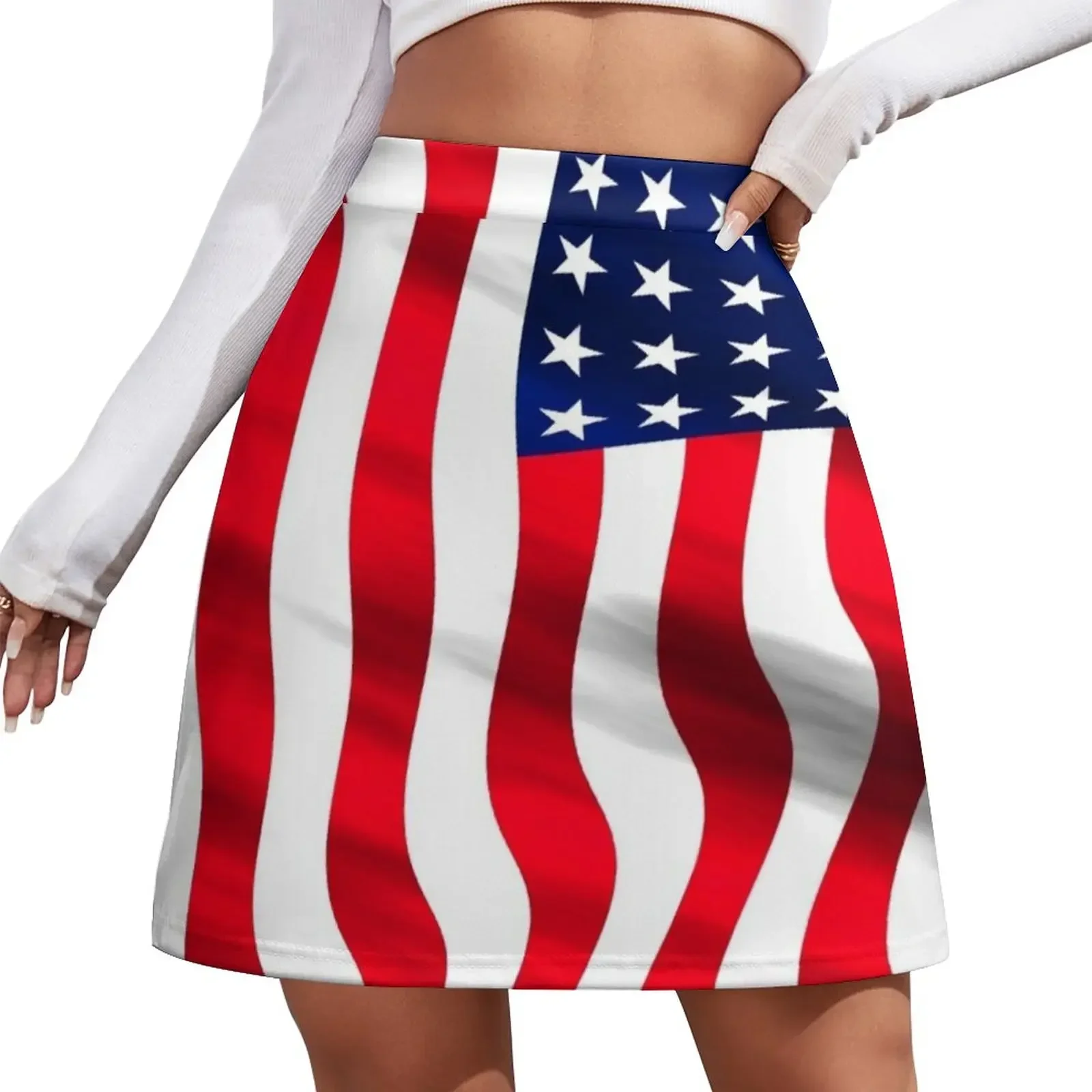 

AMERICAN FLAG Mini Skirt women's skirt 2024 trend fairy grunge