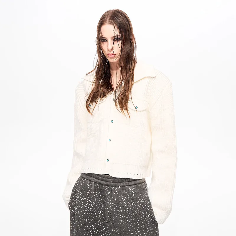 LUZHEN 2025 شتاء جديد الأصلي انفصال فو الفراء الرقبة الدافئة سترة مشغولة من الصوف الرجال العصرية وسيم الشارع سترة غير رسمية JY5230 #3