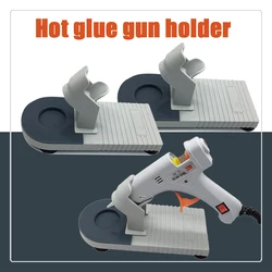 Hot Melt Glue Gun Stand Glue Gun Base Universal With Sucker Industrial Guns Holder Gadgets Glue Gun Organizer Handmade DIY Tools