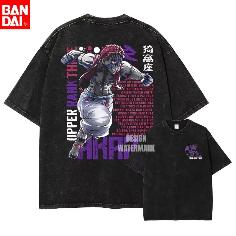 

Футболка унисекс «Убийца демонов и призраков» с принтом меча, состаренная, свободного кроя, из хлопка, новая коллекция Лето 2025