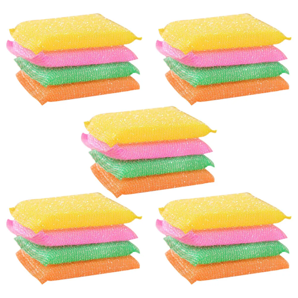 

20Pcs Durable Non Scratch Dish Sponges Kitchen Scrub Pads for Washing Dishes Scrubbers for Dishes Pot Scrubber
