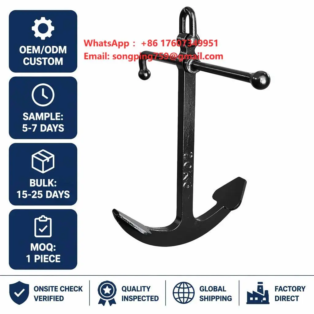 High Quality Steel Admiralty Anchor Fast Mooring for Boat and Marine Offshore Use-Premium Direct From Factory