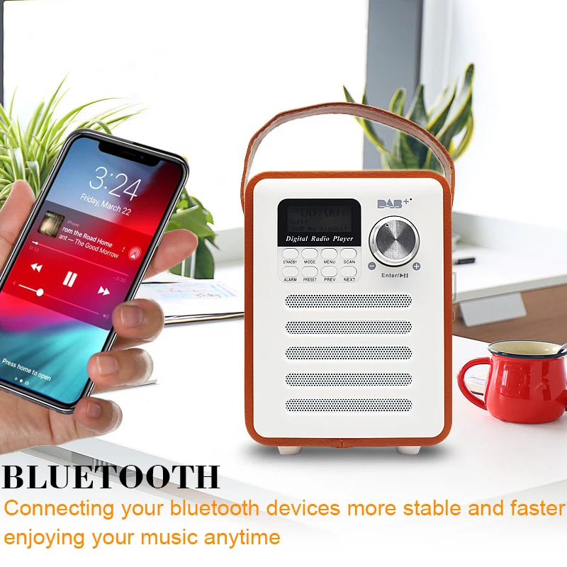 Griff Blue Tooth Wireless Lautsprecher FM DAB+ Digitaler Radioempfänger mit USB/TF/MP3-Player