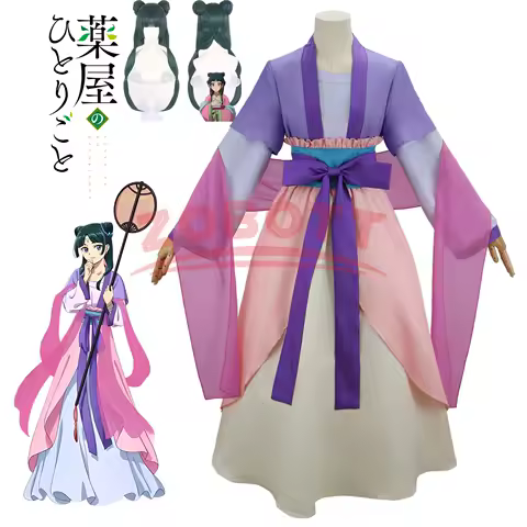 Maomao Cosplay Costume Dress Wig Anime The Apothecary Diaries Dress Kusuriya No Hitorigoto Halloween Costume