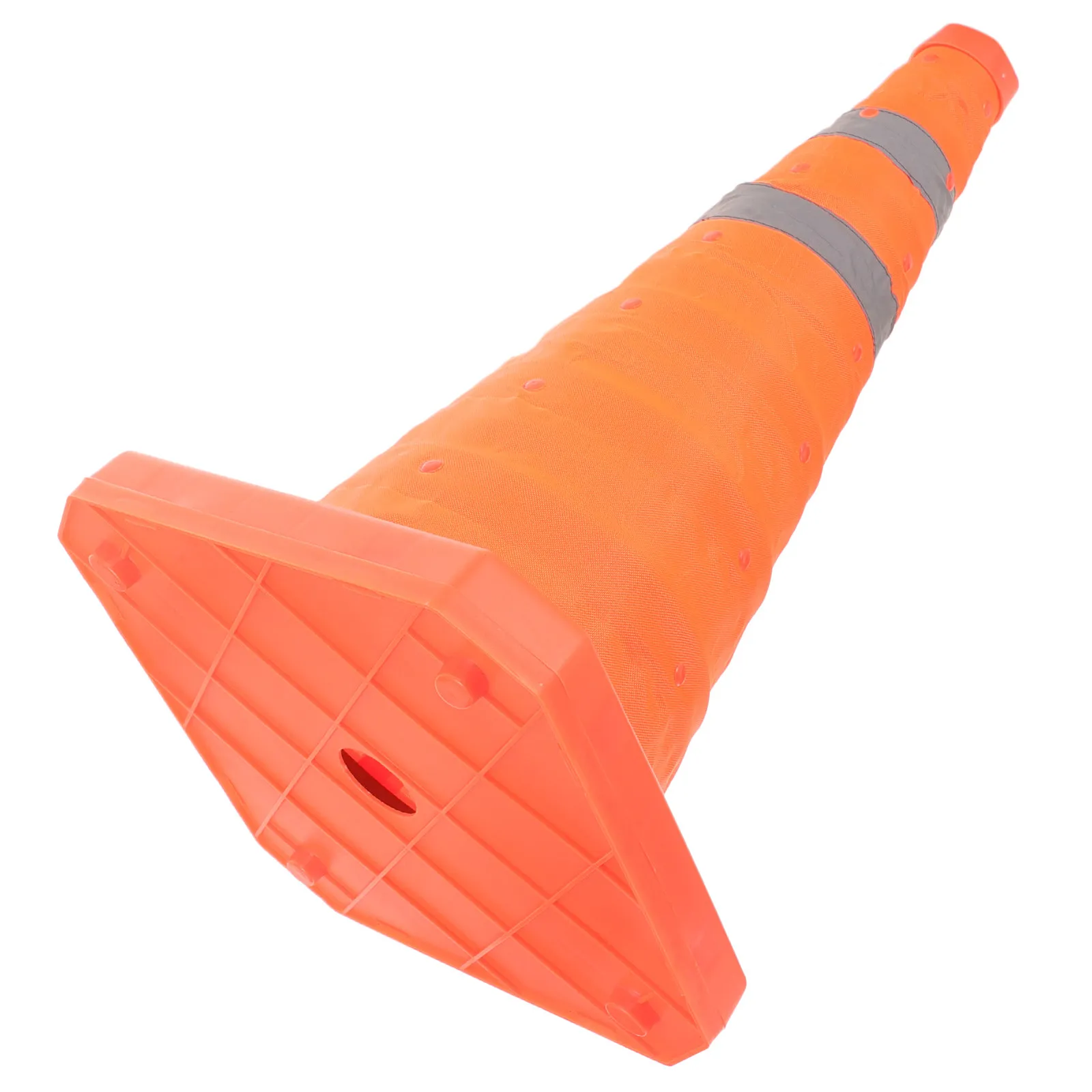 Stable Base Wind Resistant Foldable Orange Safety Cone Traffic Cone for Road Safety Emergency Response Parking Lots Schools